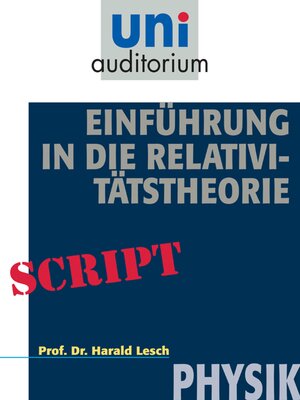 cover image of Einführung in die Relativitätstheorie